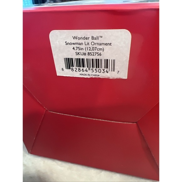 Lenox American by Design Light UpWonder Ball Snowman Color Changing Lit Ornament - Picture 5 of 5